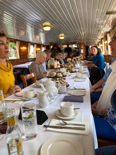 Afternoon te on a boat to Henley 18th Sept 2022